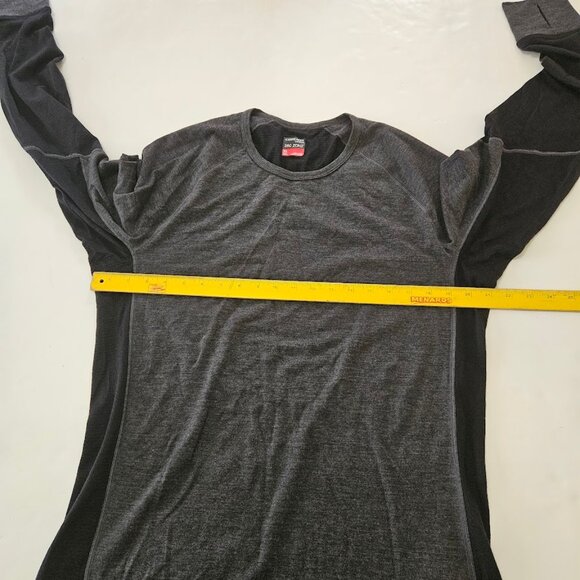 Icebreaker Men’s 260 Zone Merino Base Layer Long Sleeve Crewneck Gray Black XL - Picture 11 of 12